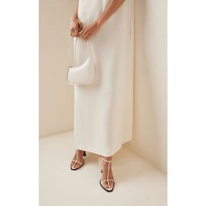 The Row T-Bar Leather Sandals in White Size EU36/US6 $850